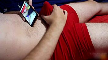 Solo masturbation using two vibrators simultaneously