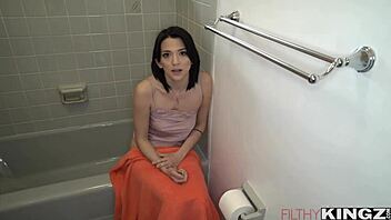 Riley jean catching by stepbro being too horny