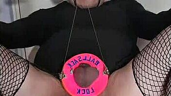 the crossdressing sissy engages in self gay bdsm activities