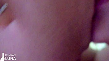 Fucking this busty blonde's ass and pussy, cumming inside her delicious moans