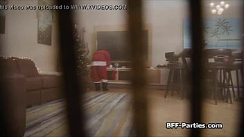 Xmas Baking Turns into Cock Sharing Foursome