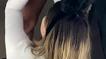 Snowbunny gets clothes ripped by BBC, fucked hard, filled with cum!