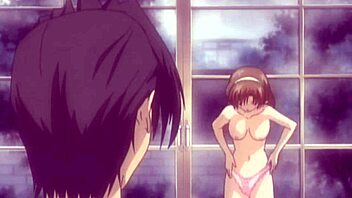 Fingered and fucked anime teen with big tits