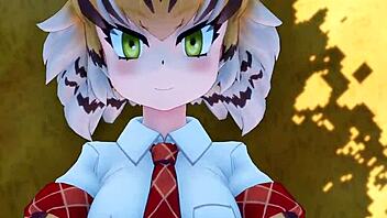 Bengaru Tora From Kemono Friends Gets Fucked In Hentai Anime Cartoon Video