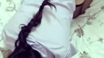 Hey, check how this black silk girlfriend gets pounded hard!