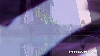 Check out horny blonde Angel Emily getting a rough anal creampie