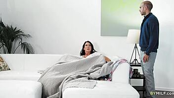 Busty Stepmom Reagan Foxx Sneaks Quick Sex with Stepson