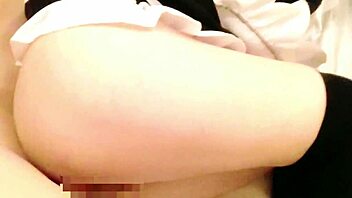 japanese amateur pov with maid rem cosplay leads to creampie sex