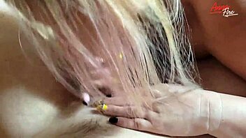 Hot Stepmom Foot Fetish Fuck with Chubby Body on Bed