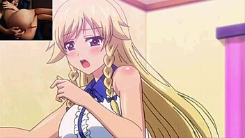 A young woman enjoys an animated cock inside her huge ass in this uncensored hentai