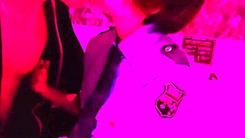 Amateur video of blindfolded female police officer in uniform