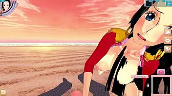 watch boa hancock get taken in this pov hentai game