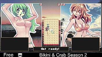 Hentai game with bikini and crab themes