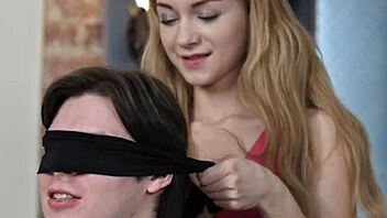 petite babe cuckolds her cheating boyfriend with bound friend.