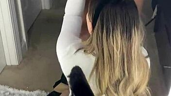 Snowbunny gets clothes ripped by BBC, fucked hard, filled with cum!