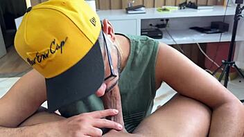 marcos goiano delivers brazilian interracial anal creampie with big cock deepthroat