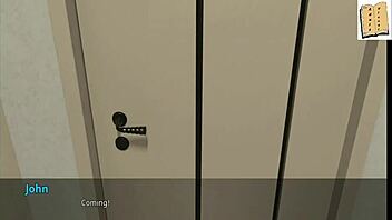 brunette girlfriend discovers johns secret game with blonde milf friend in 3d anime porn