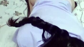 Hey, check how this black silk girlfriend gets pounded hard!