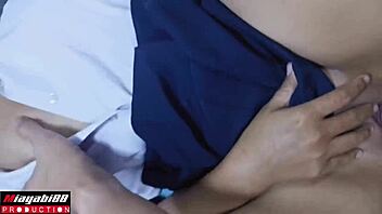 uhh, filming thai student banging with loud creampie moans...