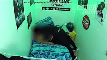 Descriptive Peruvian Teen Neighbor Sneaks Out for Quick Homemade Creampie on Hidden Camera