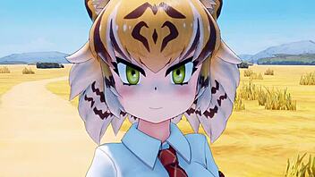 Bengaru Tora From Kemono Friends Gets Fucked In Hentai Anime Cartoon Video