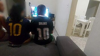 Young wife gets double penetration in a wild threesome