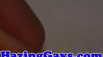 Gay dorm bathroom orgy with anal sex