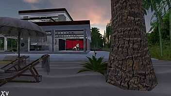 Jenn Pounds Maggie with Huge Cock in Bedroom Action