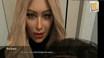 brunette girlfriend discovers johns secret game with blonde milf friend in 3d anime porn