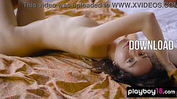 Cute Faced Asian Kit Rysha Wakes Up to Show Exotic Shaved Pussy in Lingerie