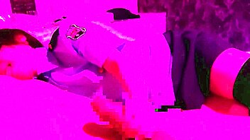 Amateur video of blindfolded female police officer in uniform