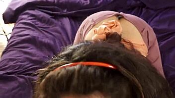 my hot stepdaughter's striptease drives me wild with desire in this roleplay