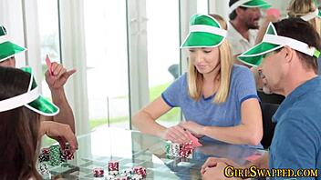 teen stepdaughter masturbates while sucking old man's big cock