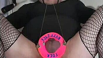 the crossdressing sissy engages in self gay bdsm activities