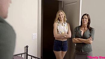 I fucked my stepmother and stepsister with a monster cock