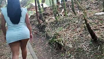 Public display of big tits and ass