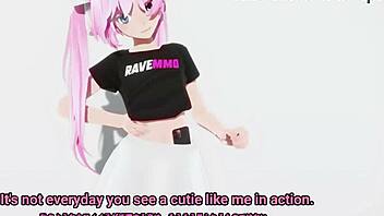 Beautiful anime girl gets dominated by big black cock