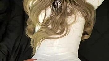 Snowbunny gets clothes ripped by BBC, fucked hard, filled with cum!