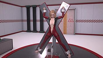 エイリアンのラボでセックスマシンが激しくドリル！