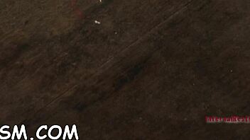 Lovable Brunette Darling Sits On Huge Fake Penis