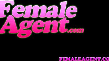 FemaleAgent Shy Stud Gets Help on Sofa