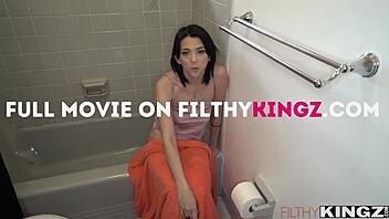 Riley jean catching by stepbro being too horny