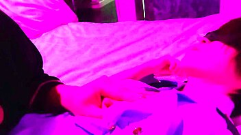 Amateur video of blindfolded female police officer in uniform