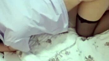 Hey, check how this black silk girlfriend gets pounded hard!