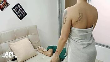 my horny neighbor always finds excuses for me to fuck her.