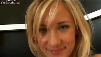 Petite mary gives a cute blowjob to her partner