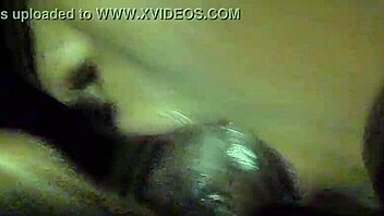 Ebony sucks big black cock in car