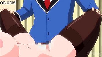 Busty step mom teaches young 18+ step daughter sex tricks in hentai class