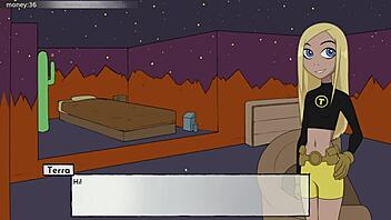 Cartoon porn with Starfire and Jinx from 18titans