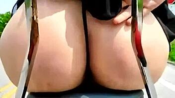 A short skirt accident while riding a motorcycle